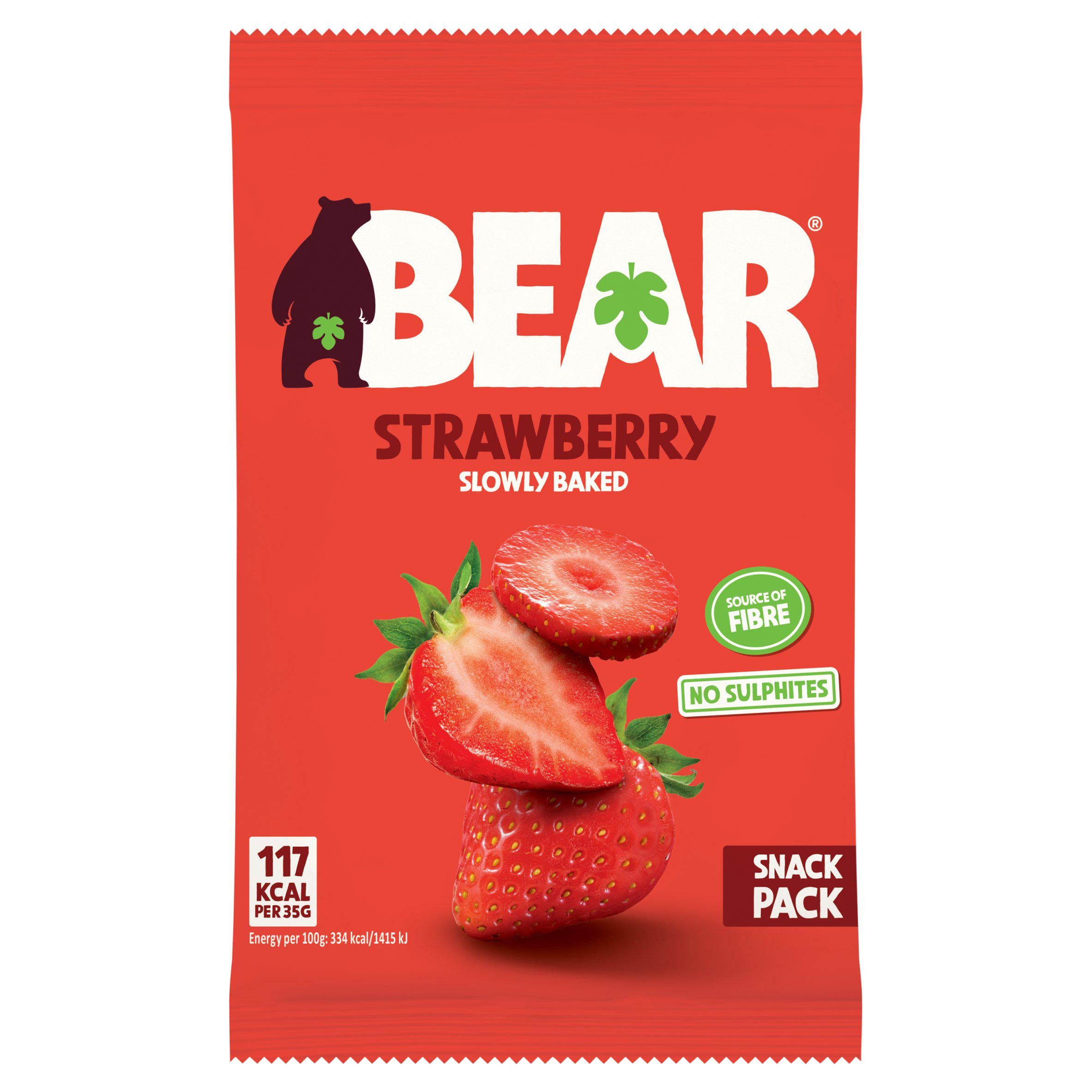 BEAR dried strawberries 35g (British brand)