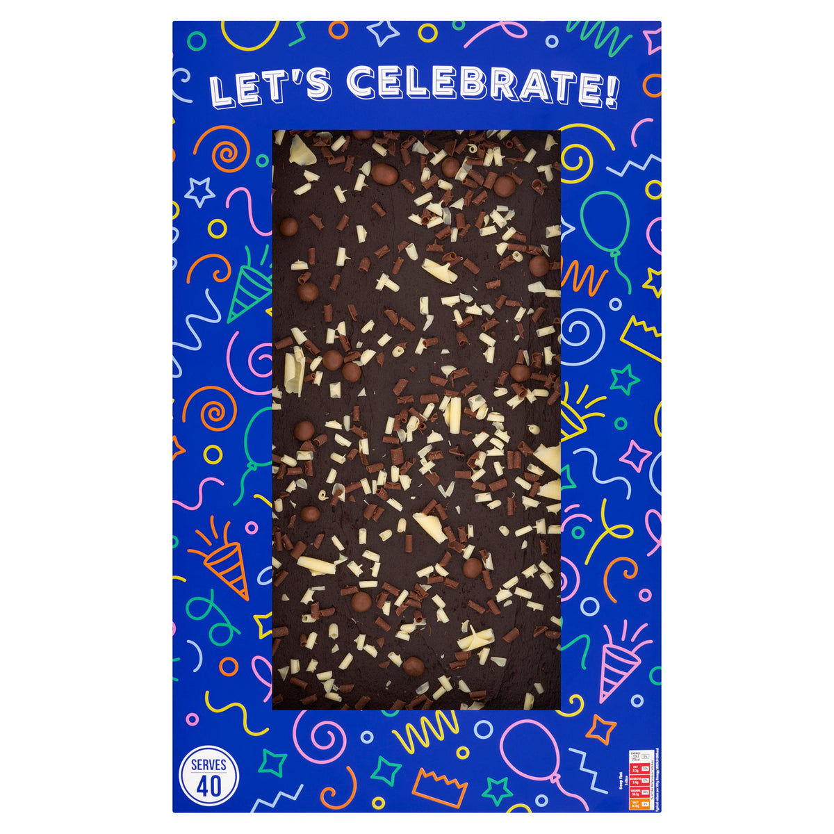 Sainsbury's chocolate tray bake cake 1.69kg (British brand)
