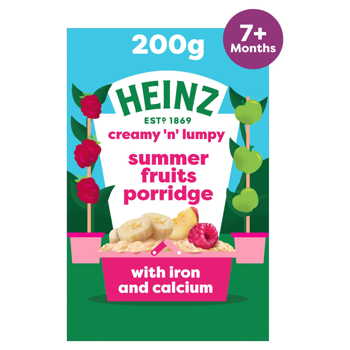 Heinz baby porridge summer fruits 200g (British brand)