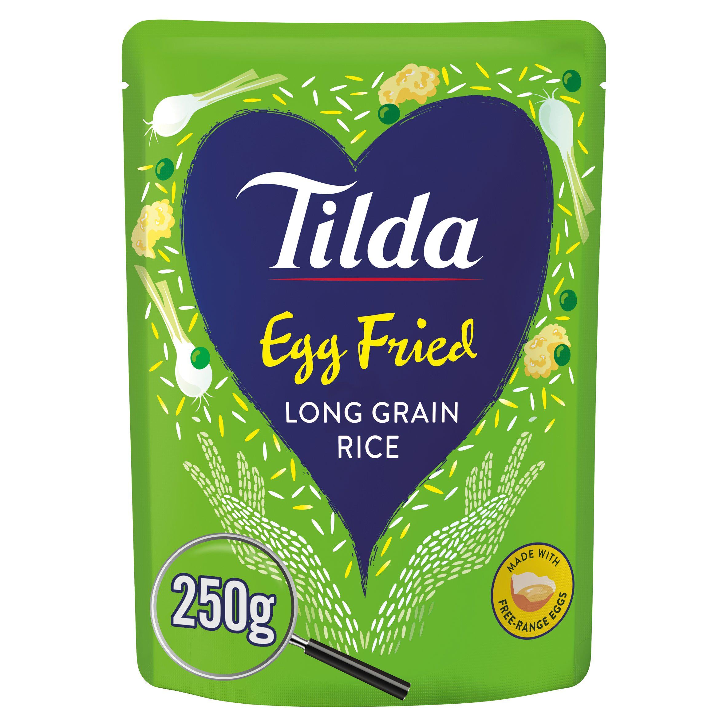 Tilda microwave rice egg fried 250g (British brand)