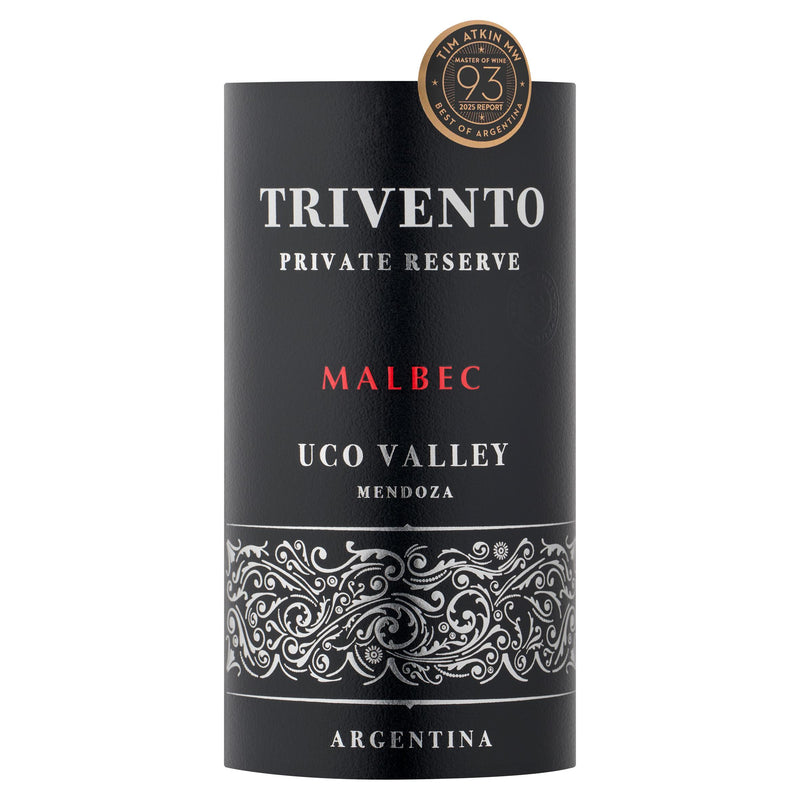 Trivento Private Reserve Malbec red wine 75cl, UK version