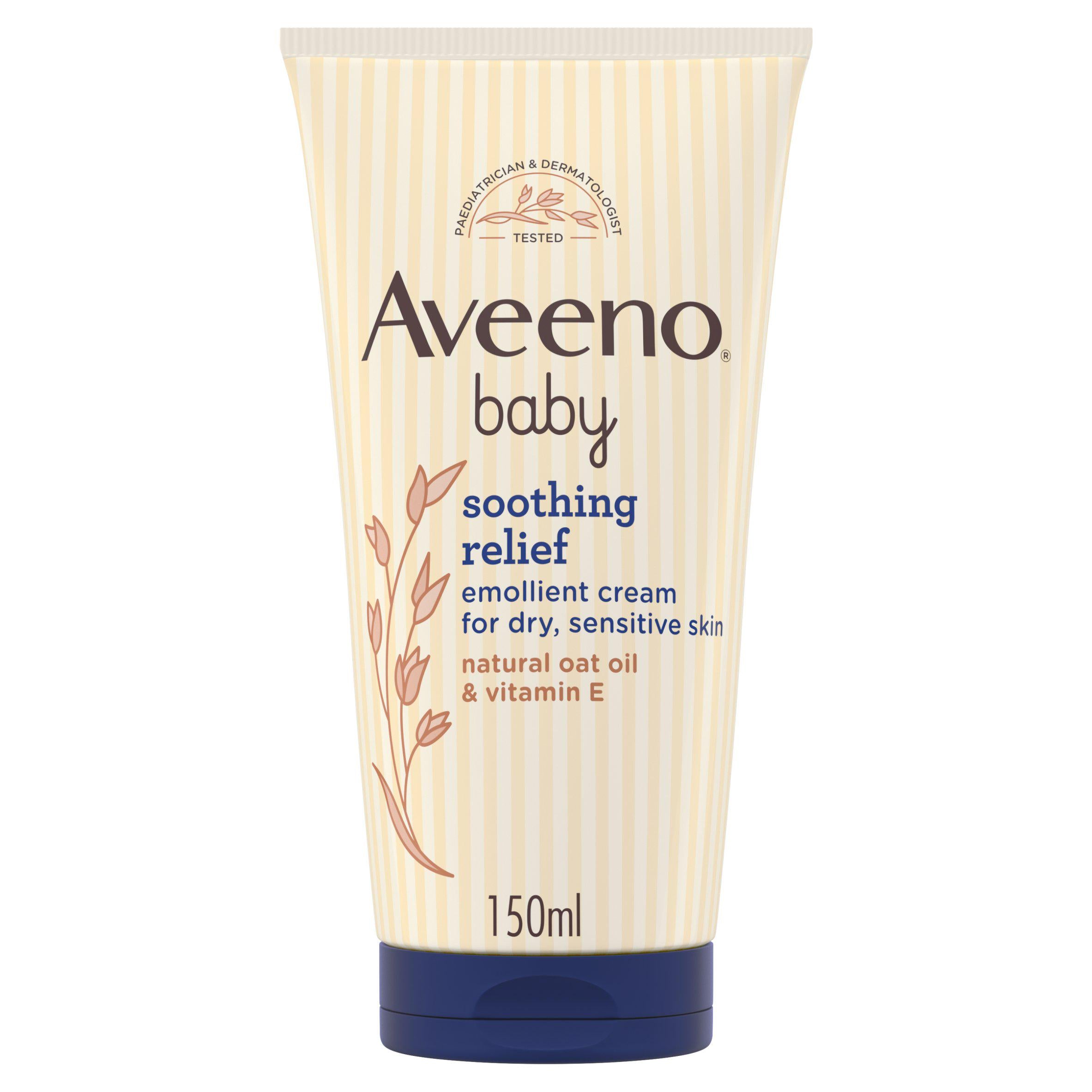 Aveeno Soothing Relief Emollient baby cream 150ml, imported from the UK