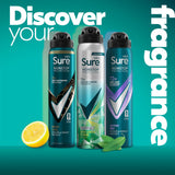 Sure antiperspirant deodorant spray Iced Lemon & Sage 250ml (British brand)