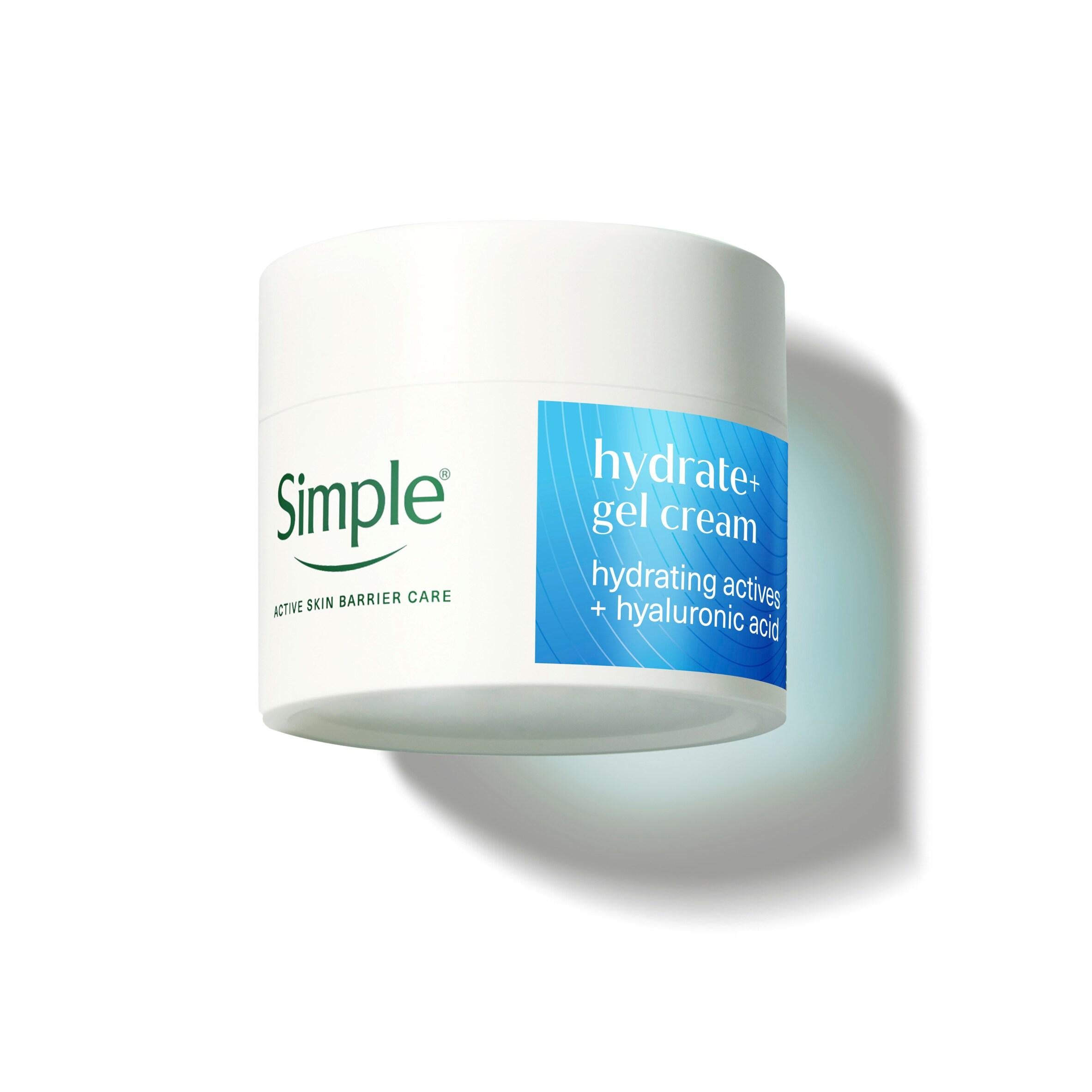 Simple Hydrate+ Gel Cream facial moisturiser 50ml (British brand)