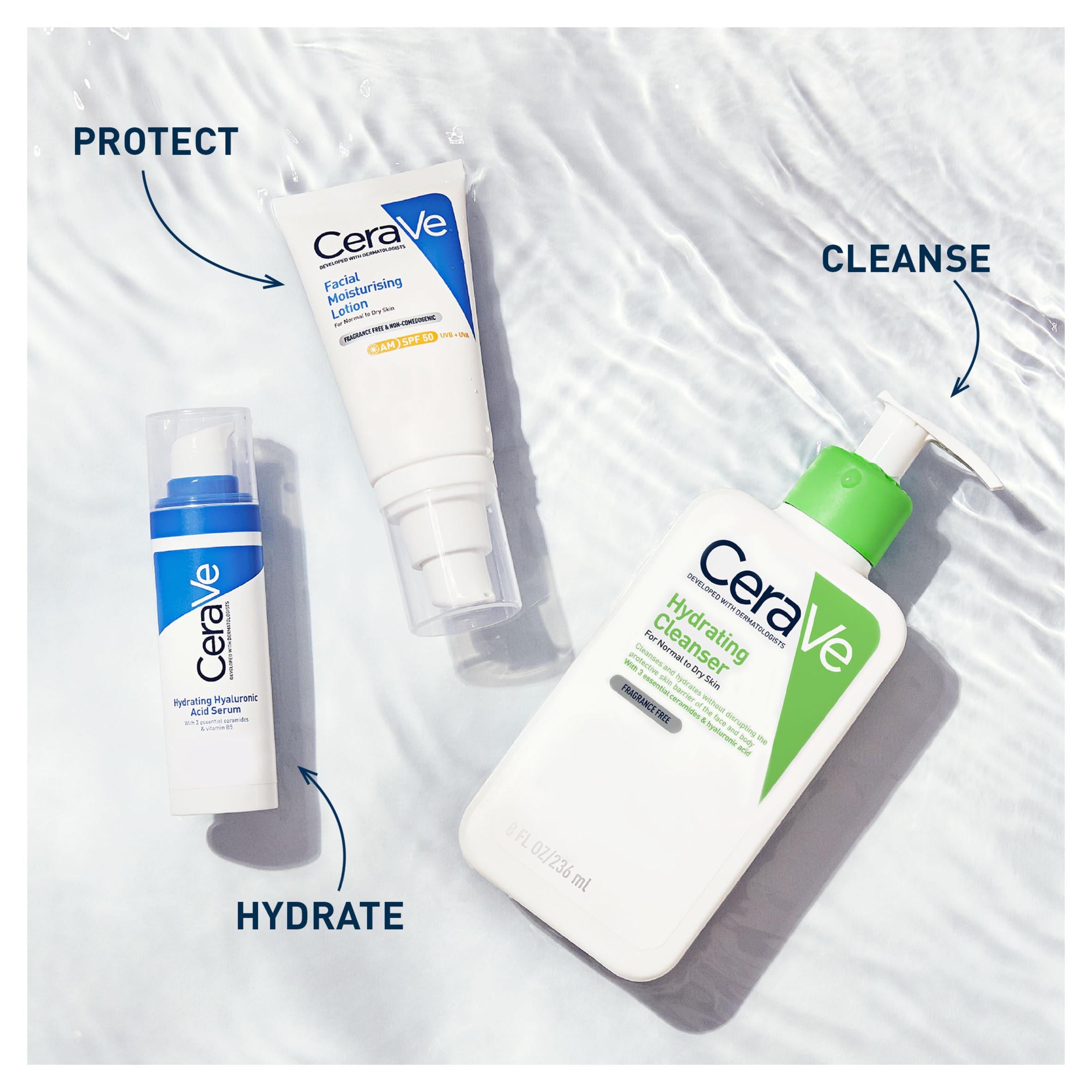 CeraVe Hydrating Cleanser Bottle 473ml - British product