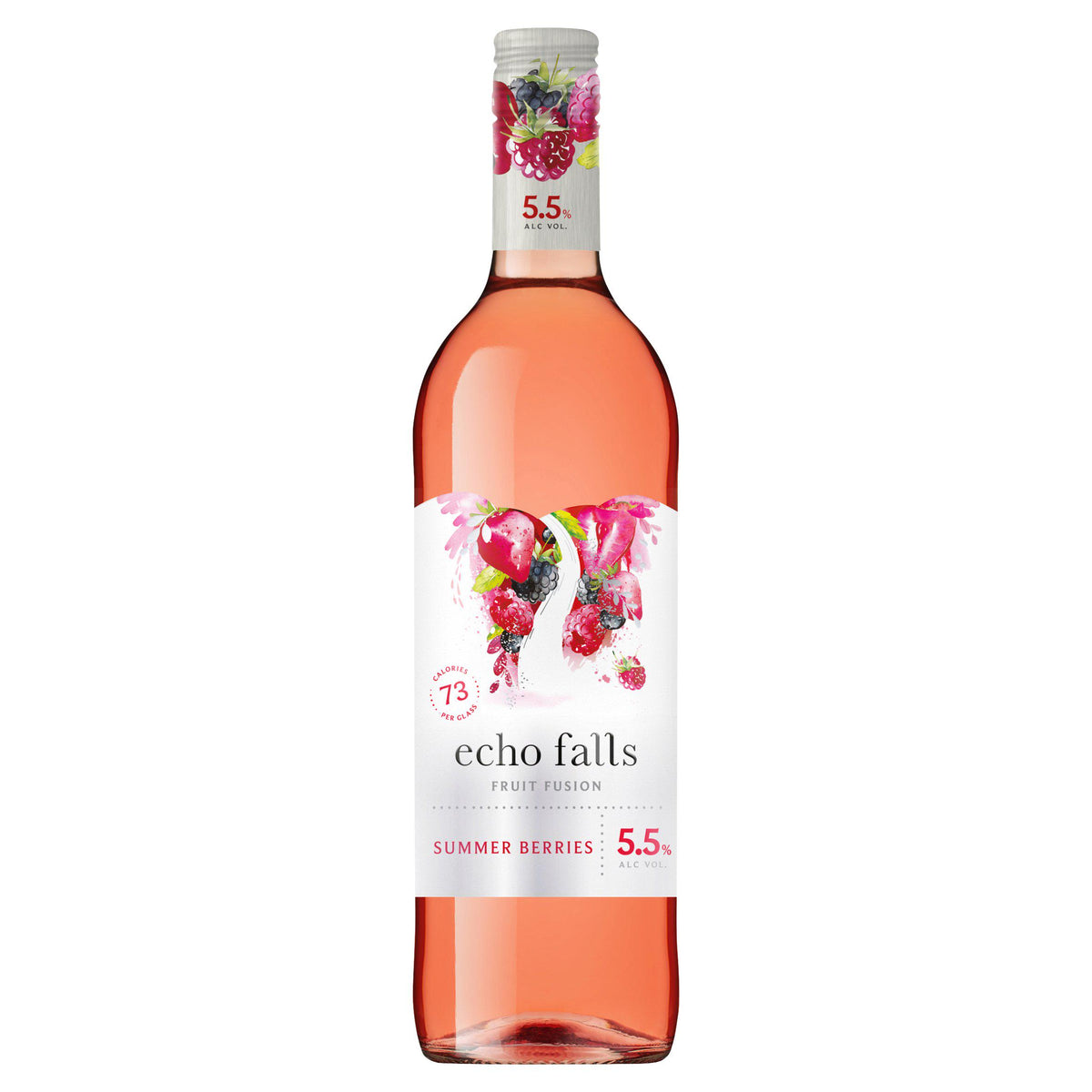 Echo Falls Summer Berries fruit fusion rosé 75cl (British brand)