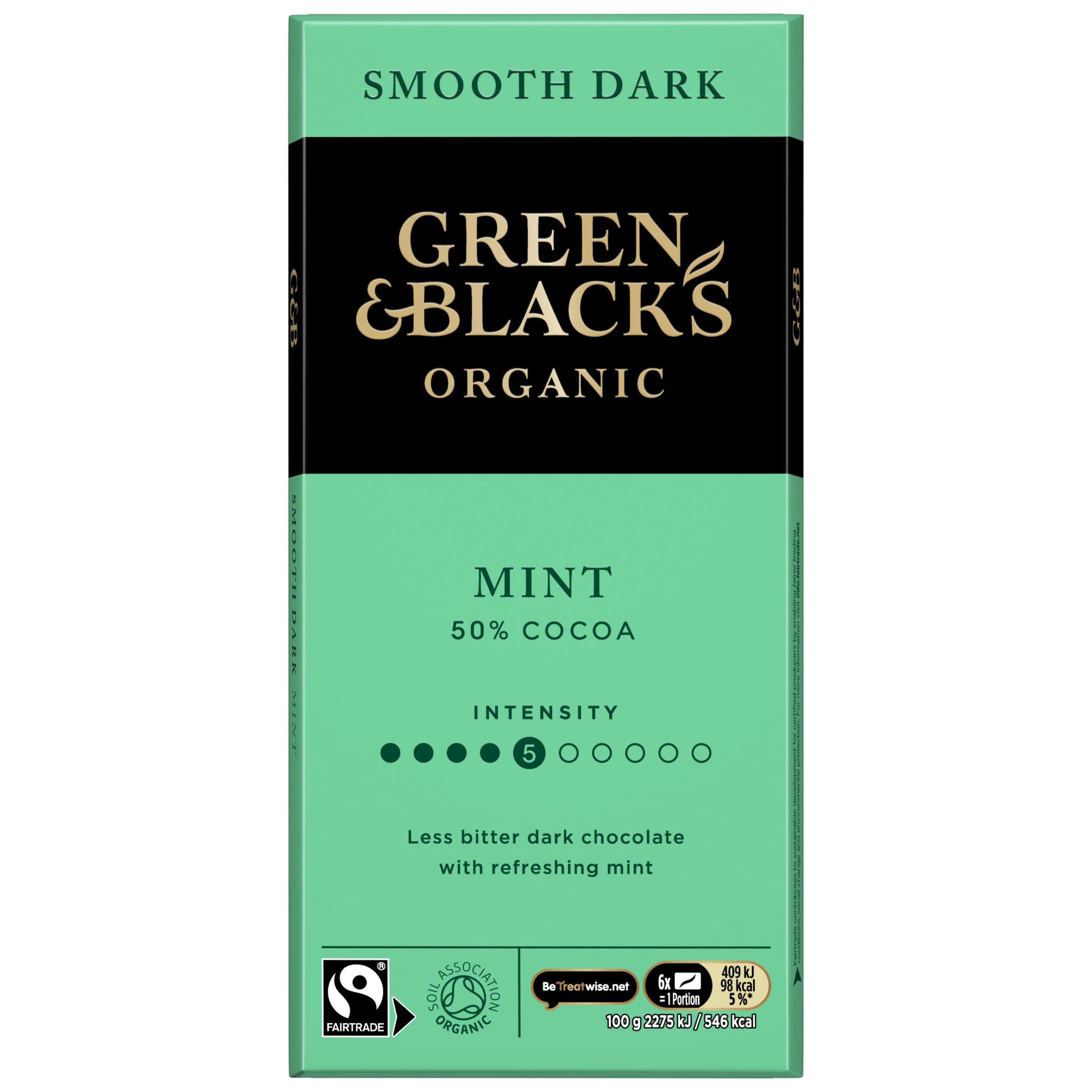 Green & Black's mint chocolate bar 90g (British brand)