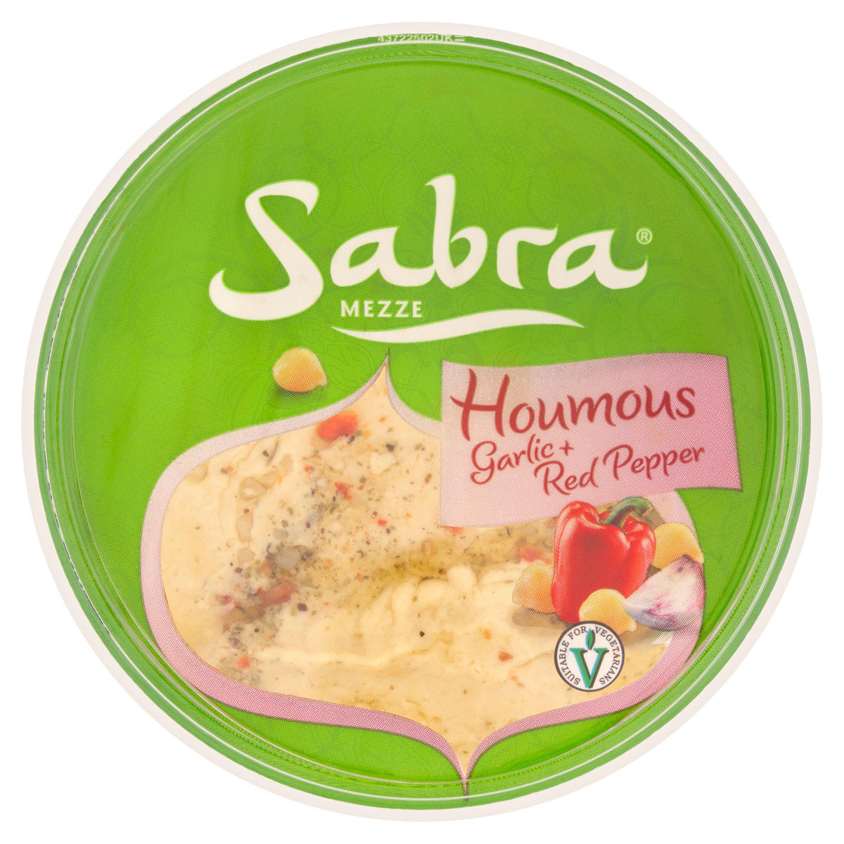 Sabra Houmous with Garlic and Red Pepper 200g (British brand)