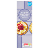 Sainsbury's crackers sea salt and black pepper 185g - British product