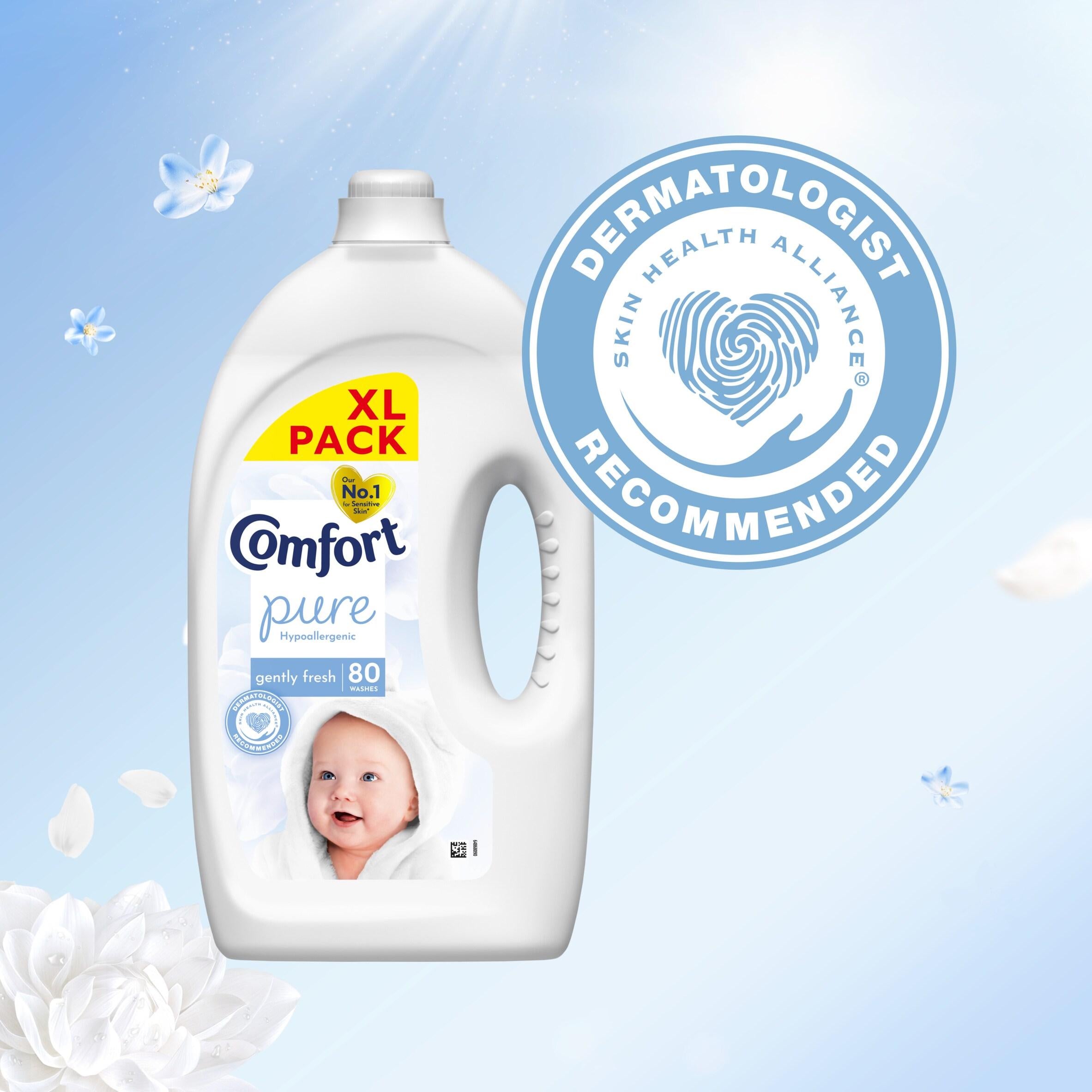 Comfort Pure fabric conditioner 2.4L, imported from the UK
