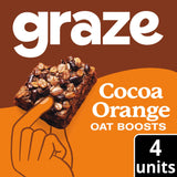 Graze kakao og appelsin superfood havre firkantede bid med kakaonibs og quinoa 4x30 g