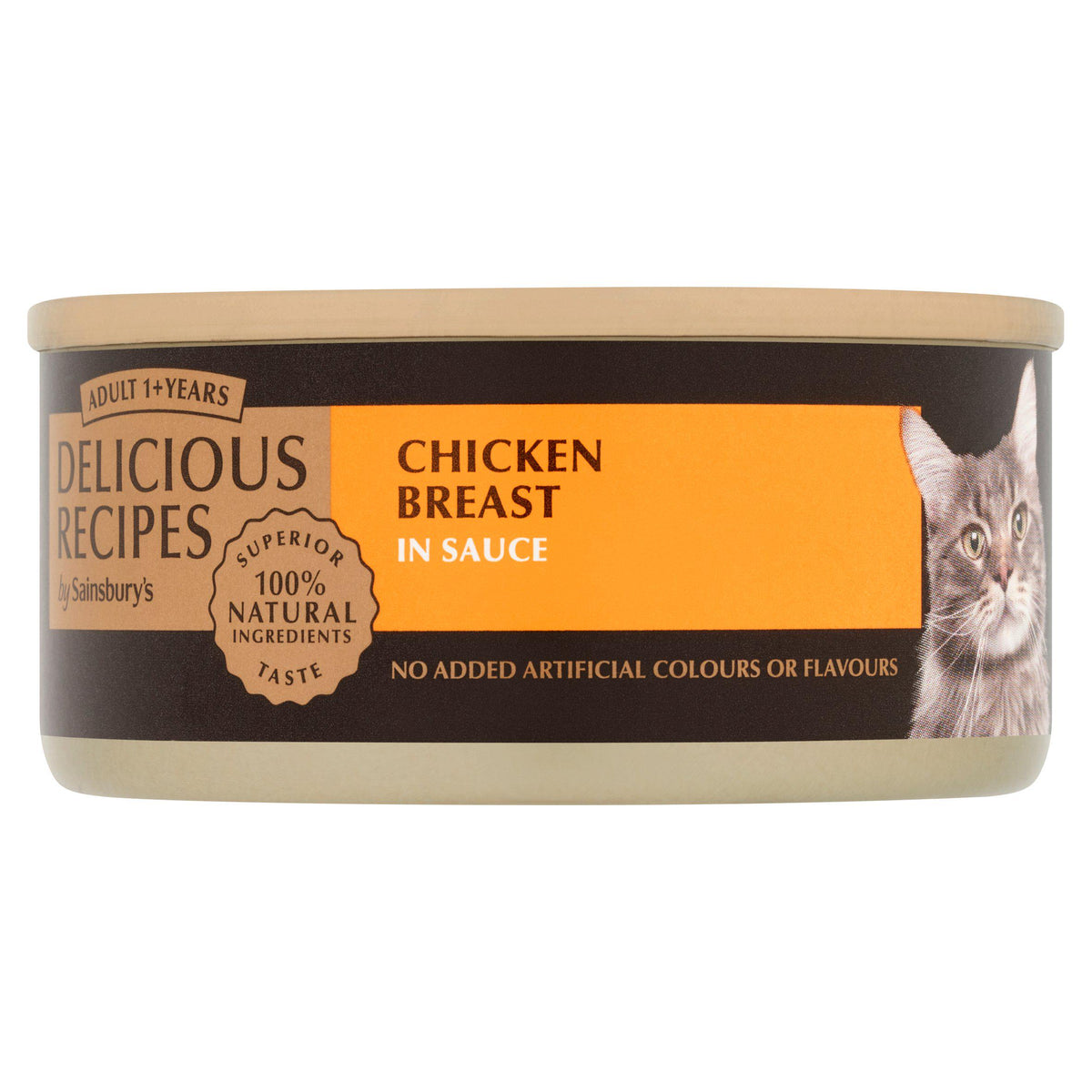Sainsbury's chicken cat food 70g can (British brand)