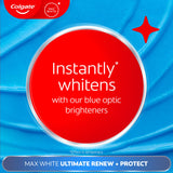 Colgate Max White Ultimate Renewal toothpaste 75ml, imported from the UK