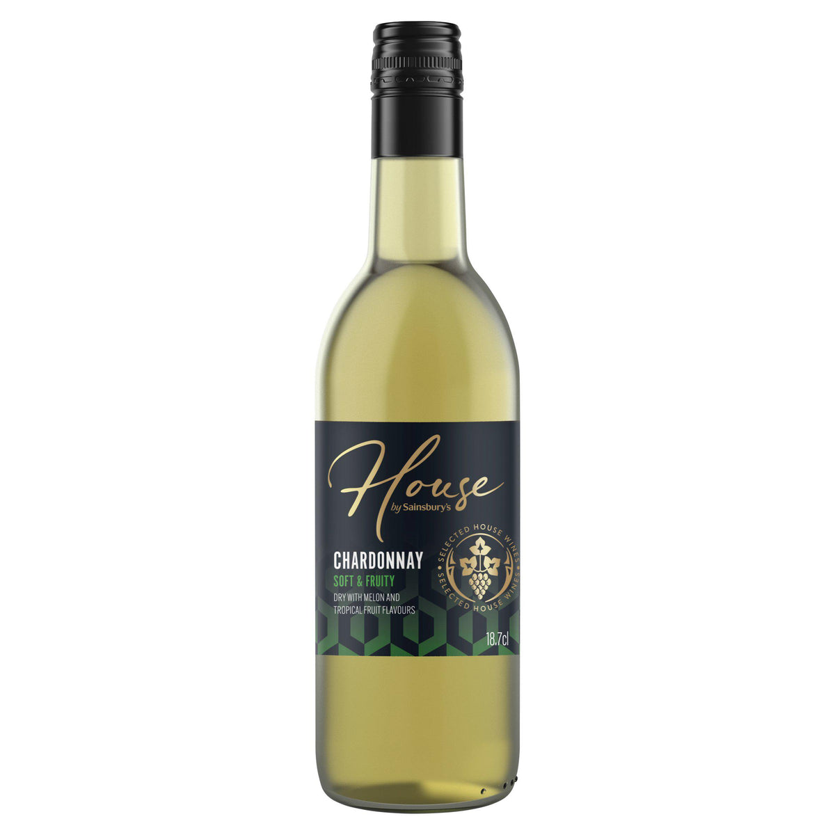 Sainsbury's House Chardonnay white wine 18.7cl (British brand)