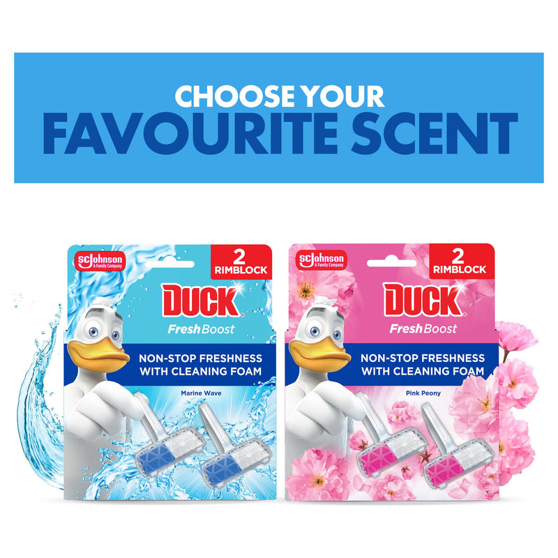 Duck toilet rim block Marine Wave 2 x 16g, UK version