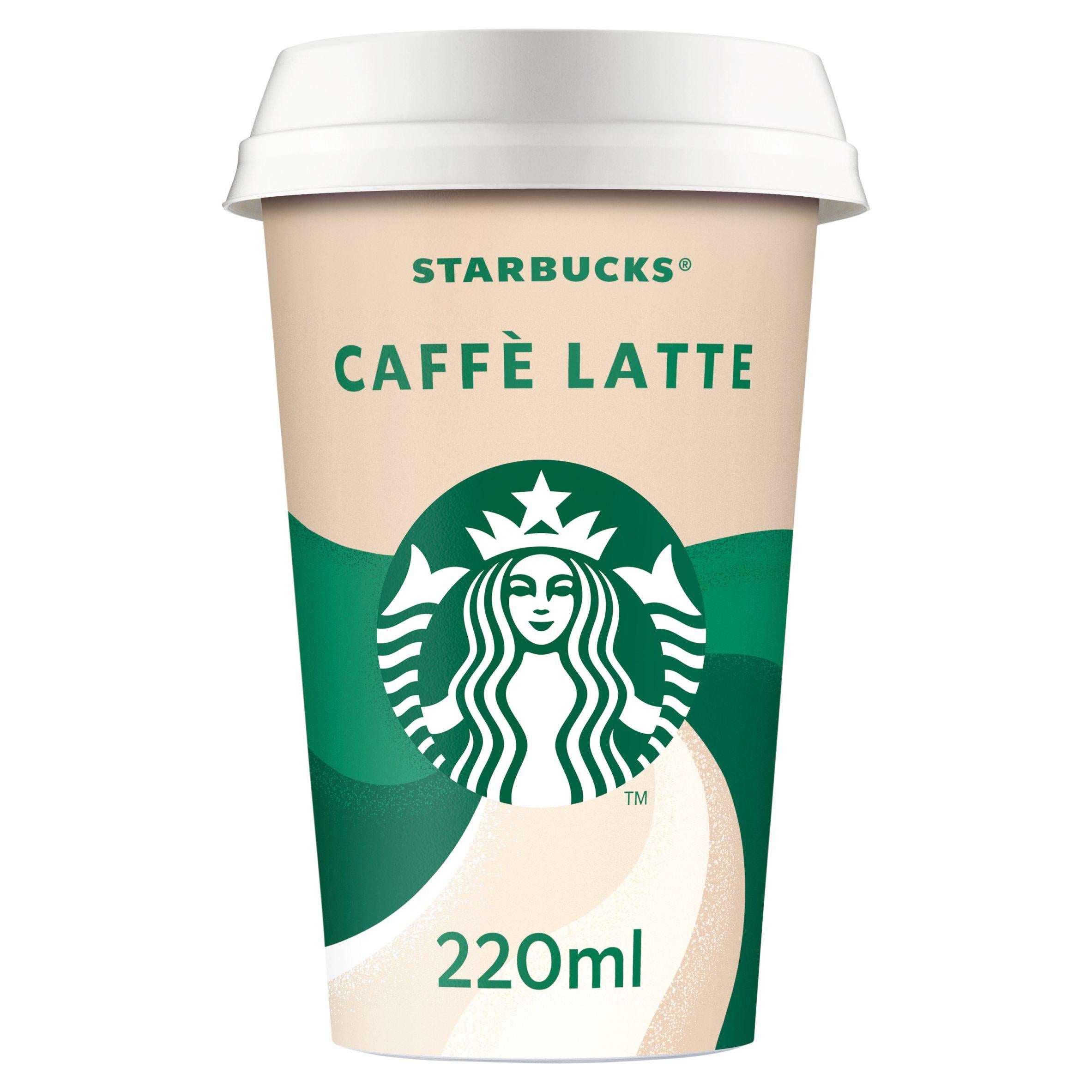 Starbucks Caffè Latte iced coffee 220ml, imported from the UK