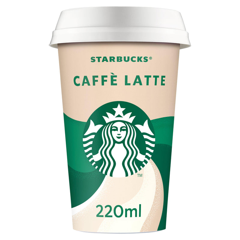 Starbucks Caffè Latte iced coffee 220ml, imported from the UK