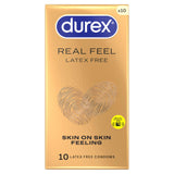 Durex Real Feel latex free condoms 10 pack, imported from the UK