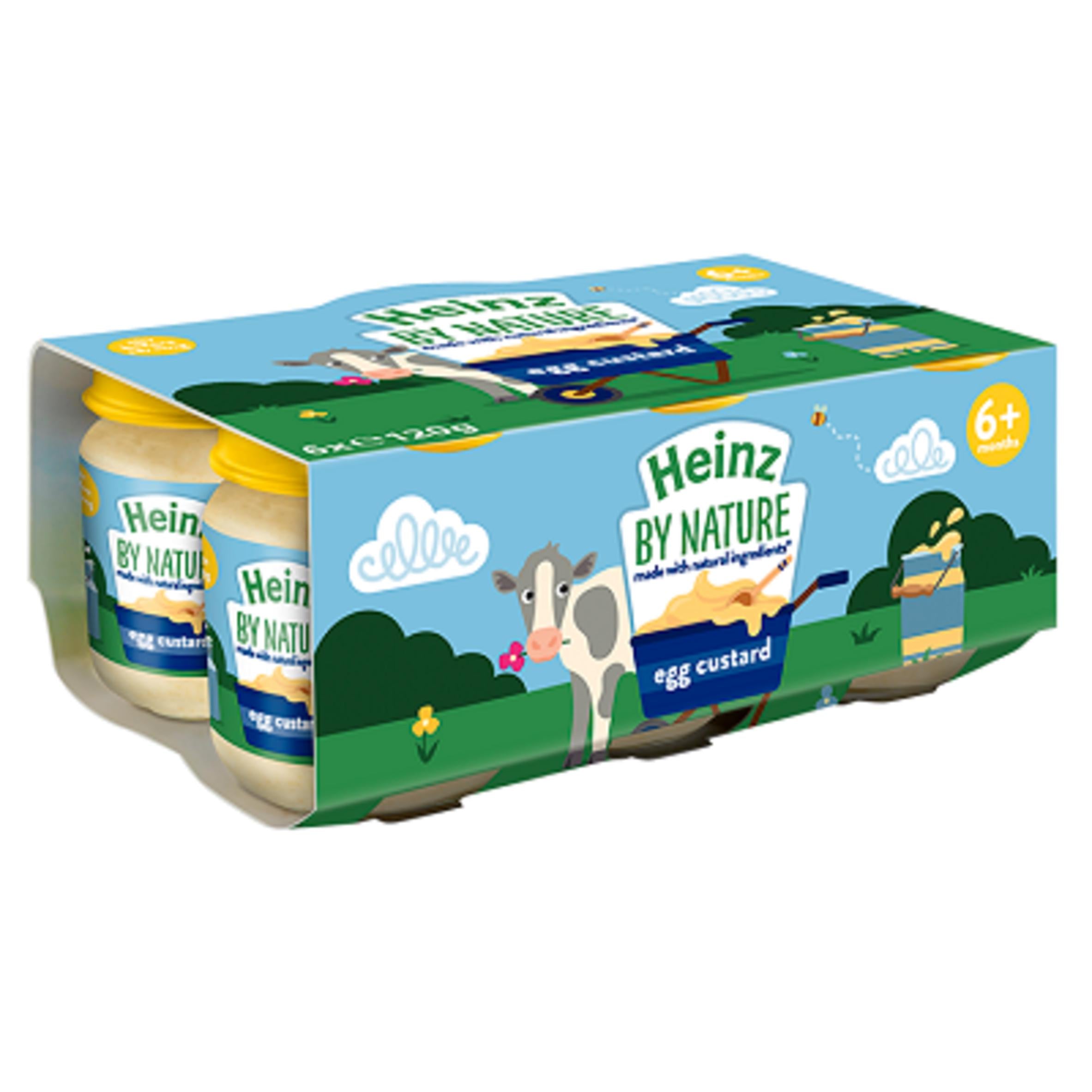 Heinz baby food custard jars 6+ months 6x120g (British brand)