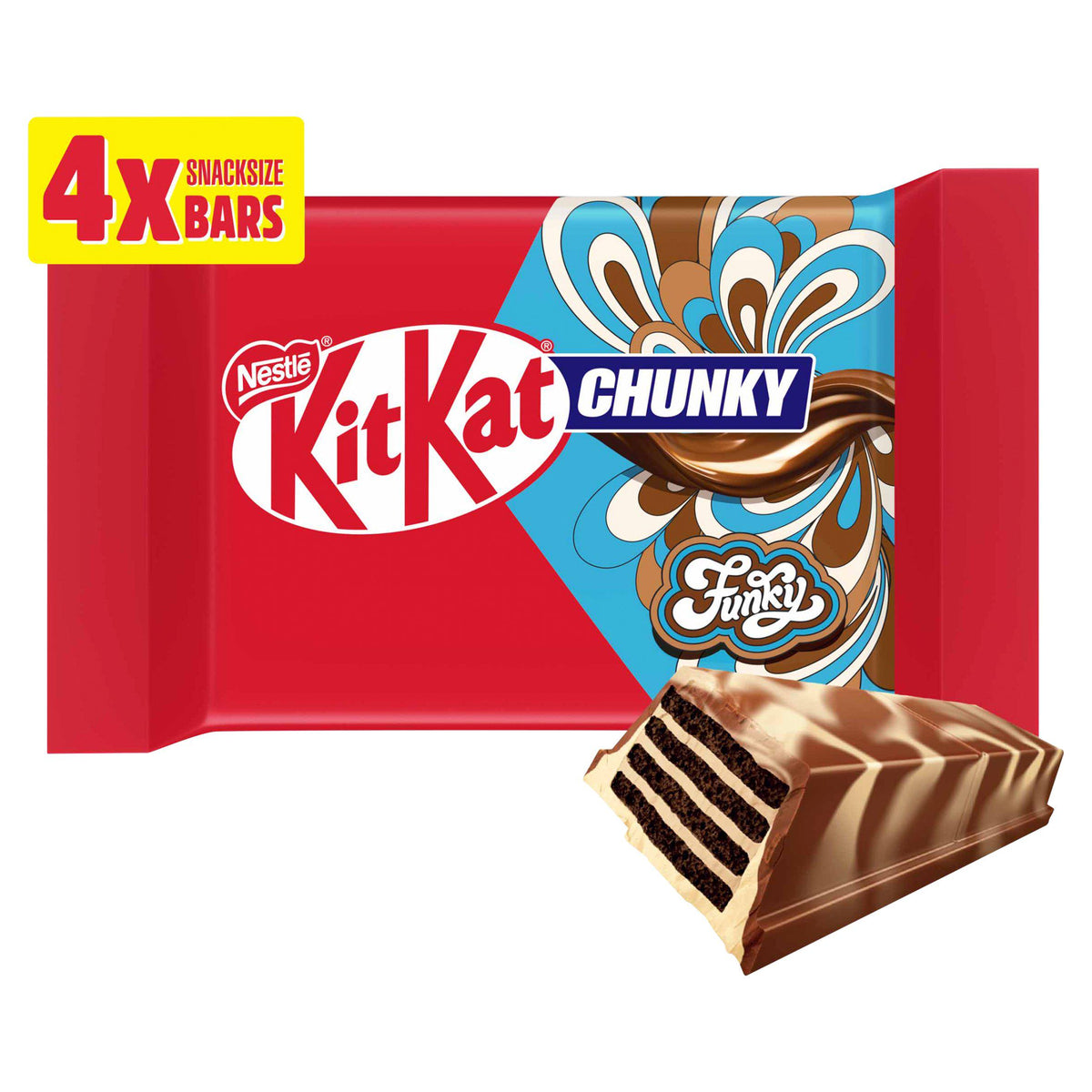 KitKat Chunky Funky chocolate bars 4 Pack 128g, UK version