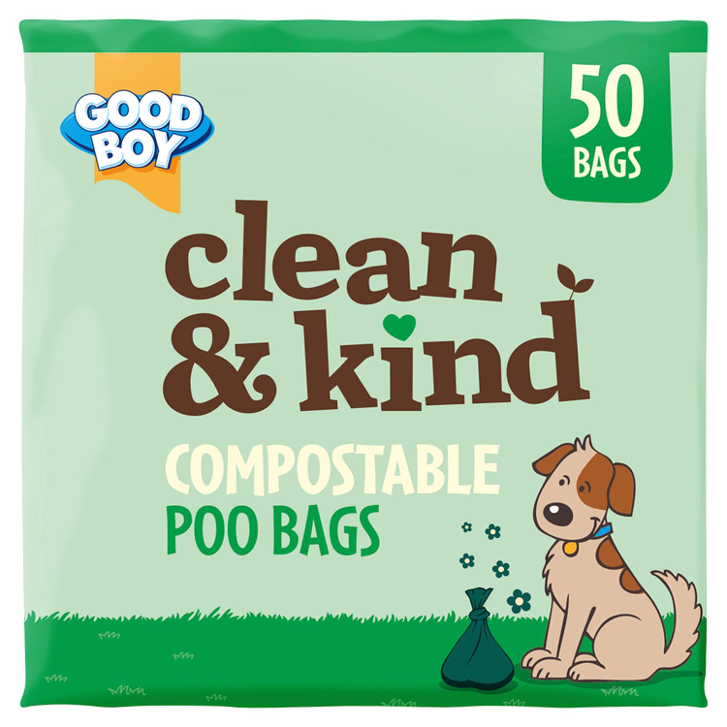 Good Boy compostable dog poo bags x50 count, UK version