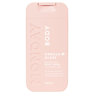 Sainsburys Monday Haircare Vanilla Glaze Moisture Body Wash 500ml- Buy online at McGrocer