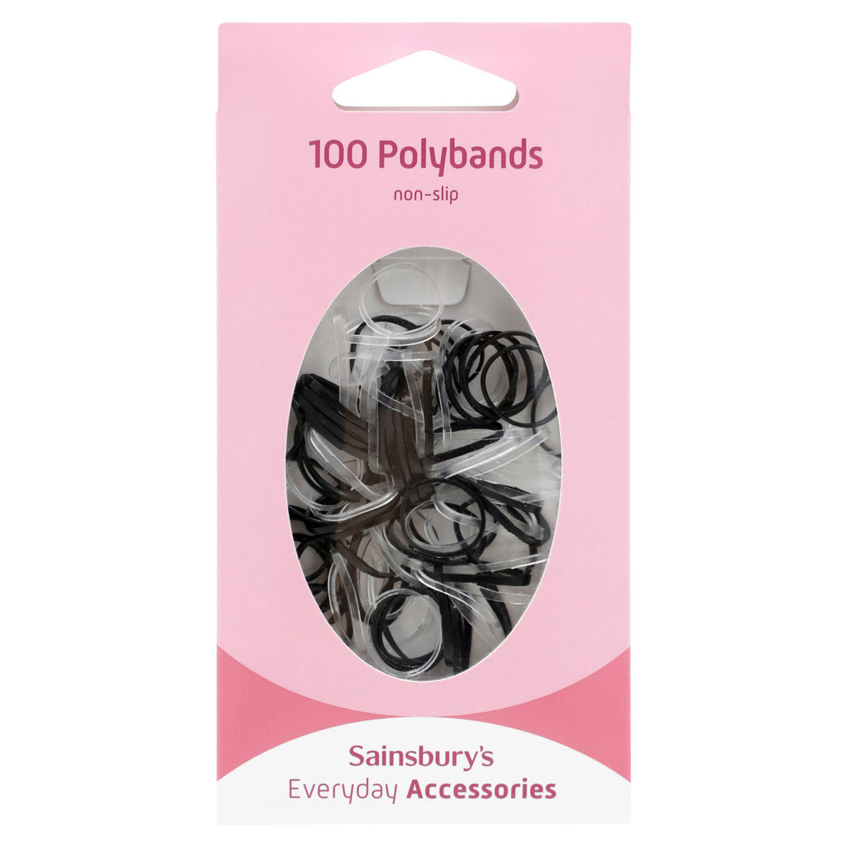 Sainsbury's Polybands hair bands 100 count - British product
