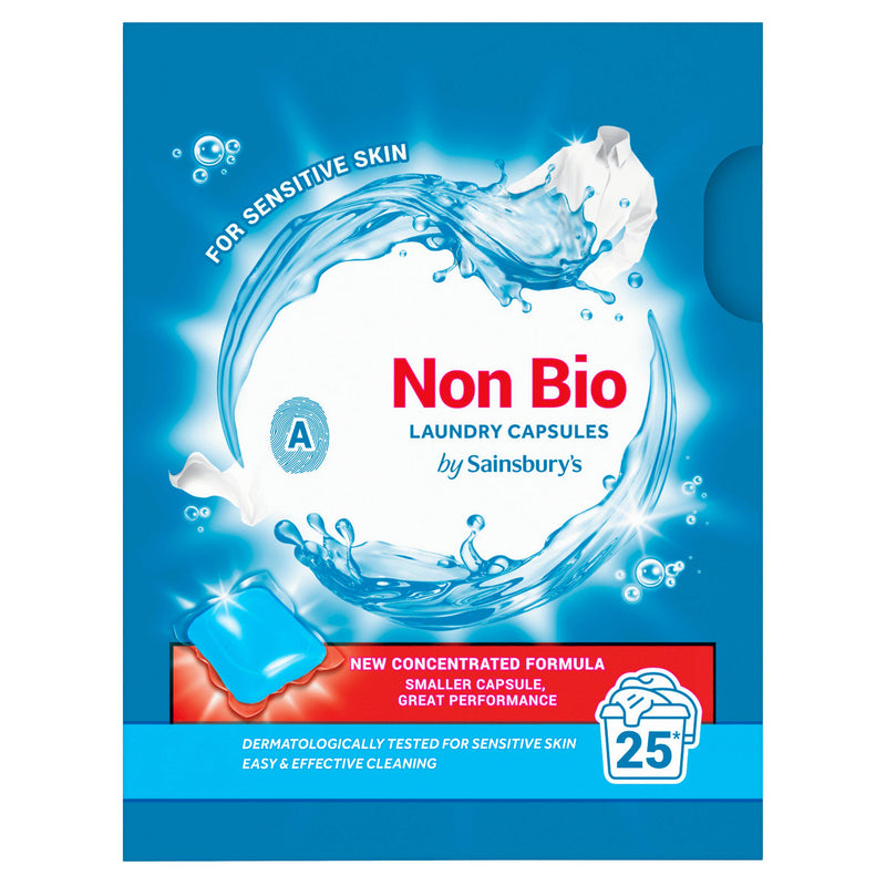 Sainsbury's non bio laundry capsules 25 washes (British brand)