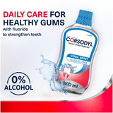 Corsodyl mouthwash cool mint 500ml, imported from the UK