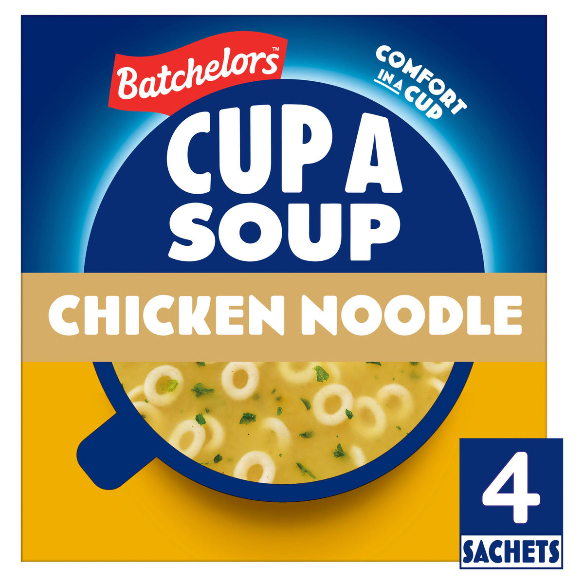 Batchelors chicken noodle soup 94g pack of 4, imported from the UK