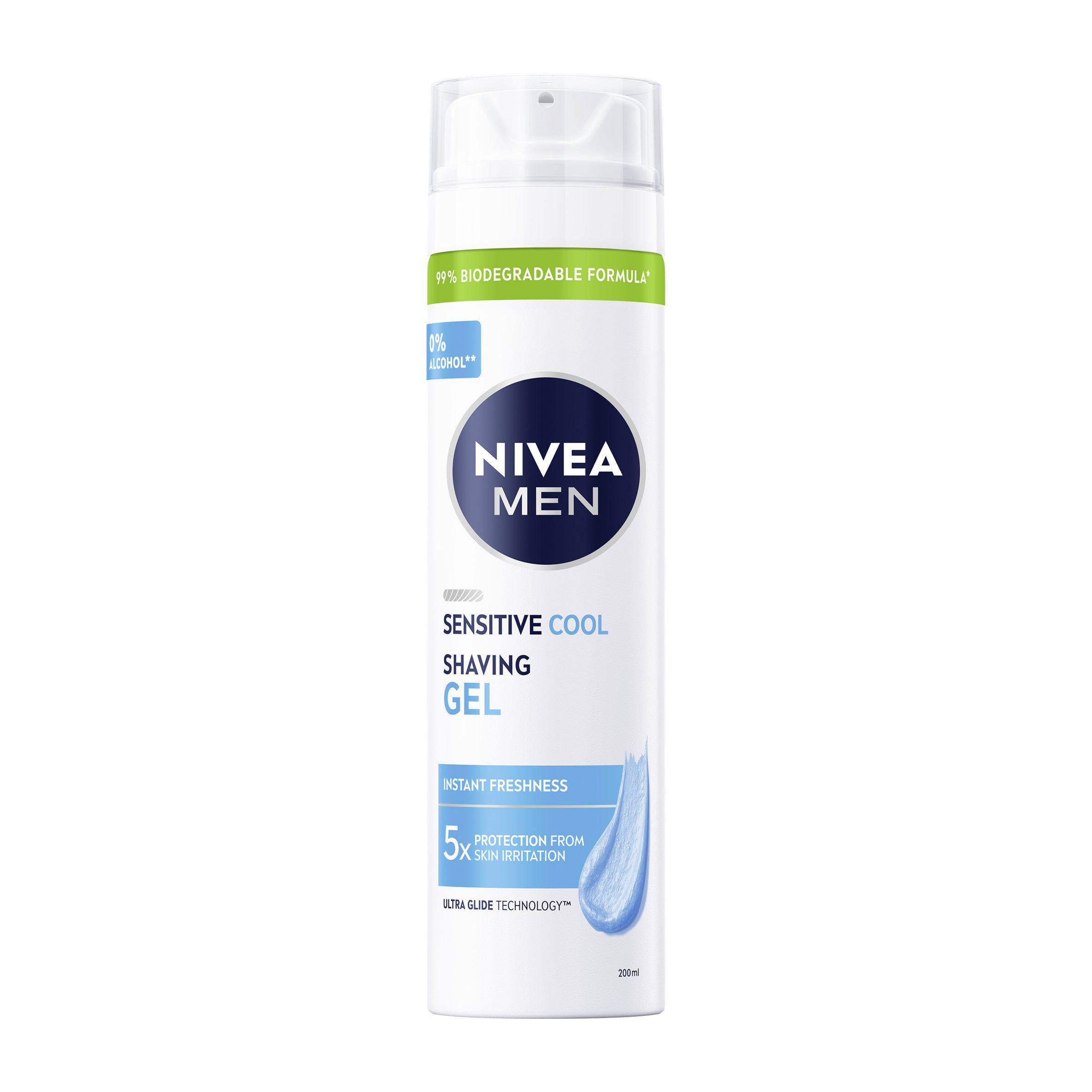 Nivea shaving gel sensitive cooling 200ml, UK version