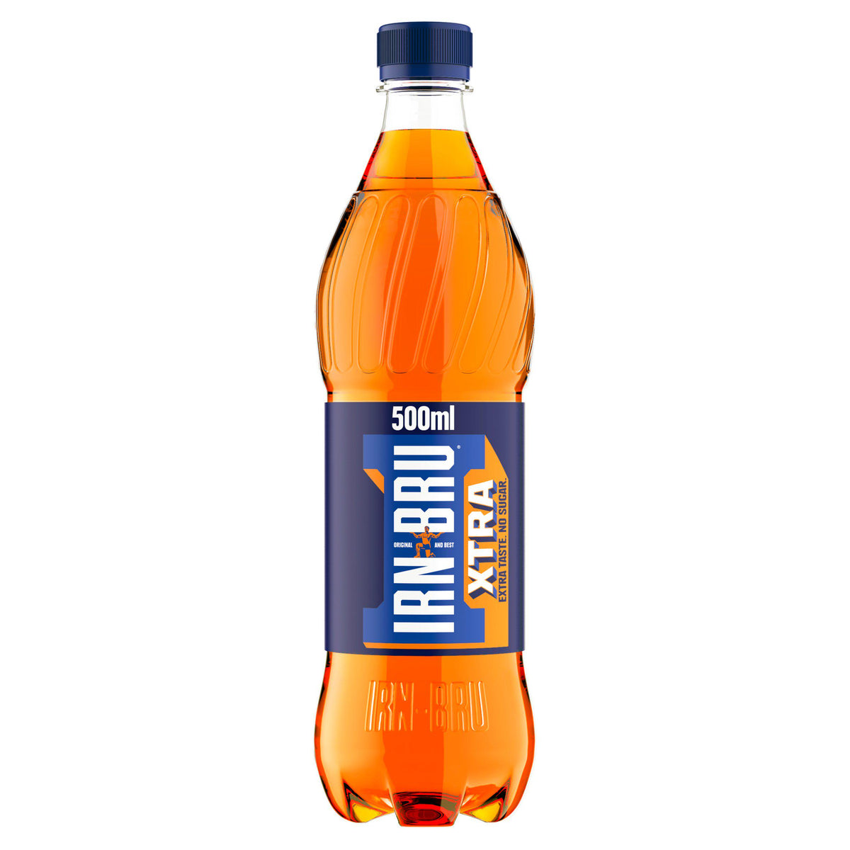 Irn-Bru Zero Sugar soft drink 500ml bottle, UK version