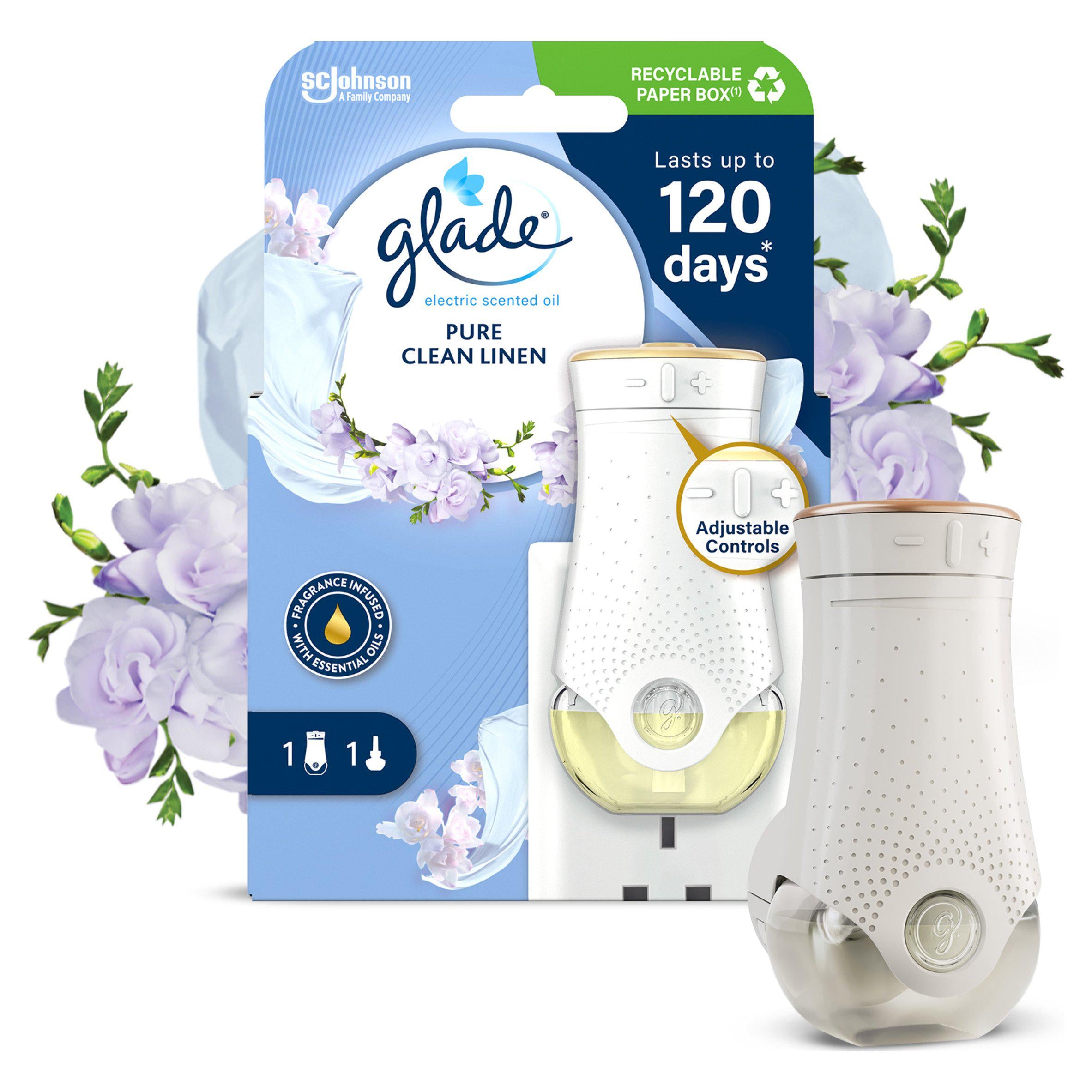 Glade air freshener refill Clean Linen 20ml, imported from the UK