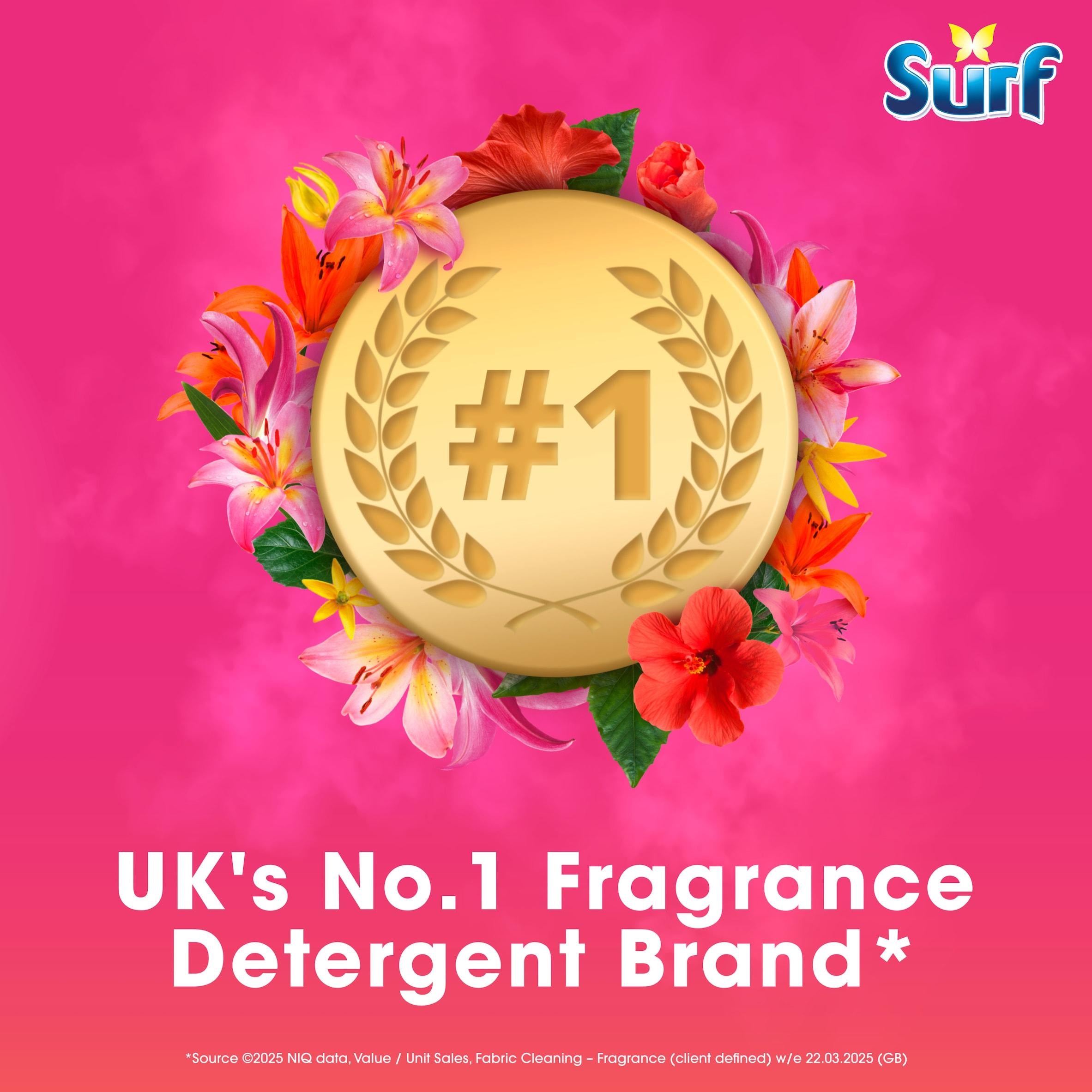 Surf Laundry Capsules Tropical Lily 51 Washes (British brand)