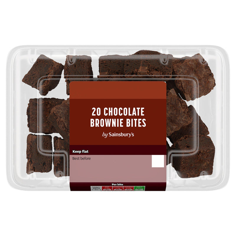 Sainsbury's brownie mini bites with dark and milk chocolate 180g - British product