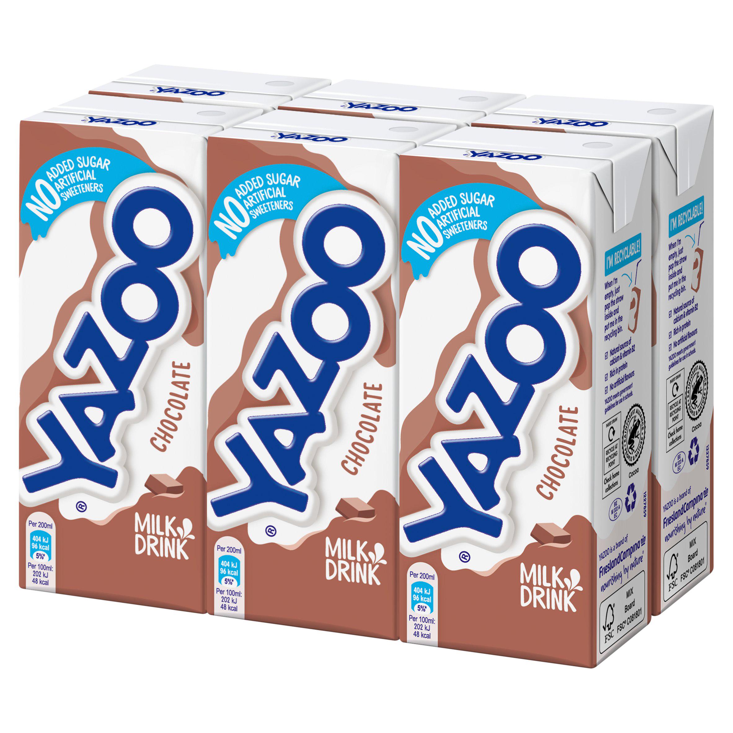 Yazoo Chocolate Milk Drink 6x200ml