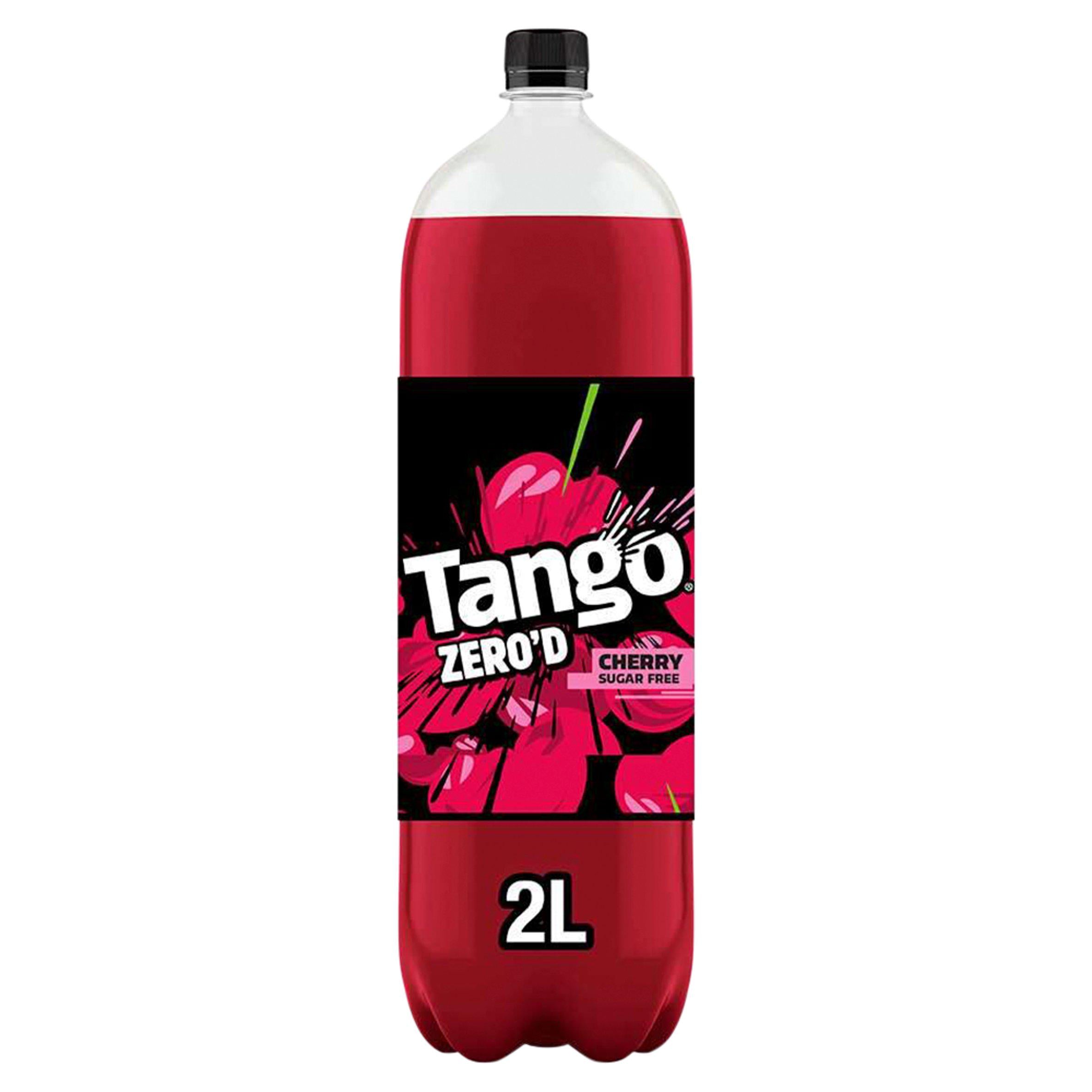 Tango Cherry Sugar Free carbonated soft drink 2L (British brand)