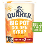 Quaker golden syrup porridge pot 76g - British product