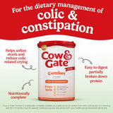 Cow & Gate Comfort baby formula 800g, imported from the UK
