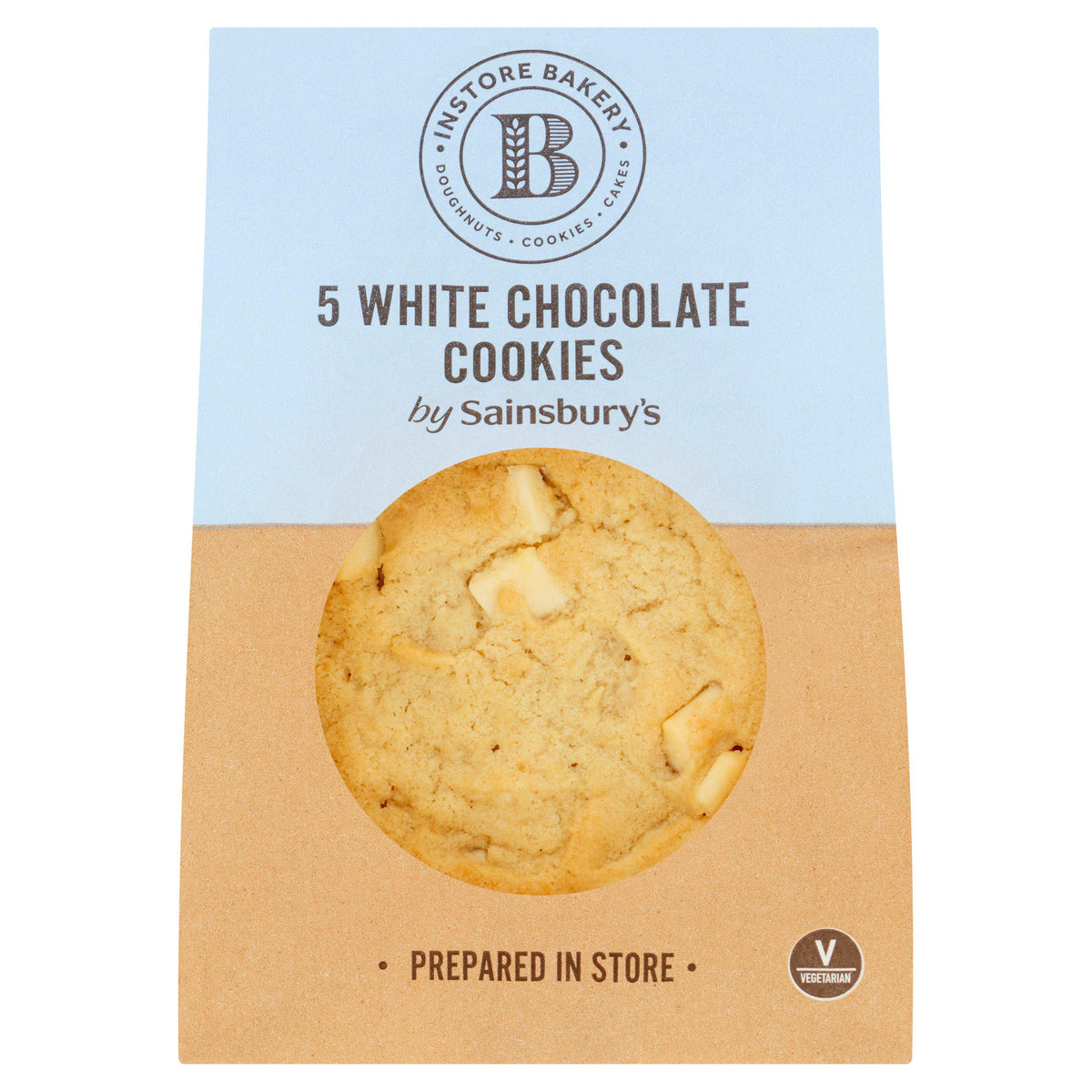 Sainsbury's white chocolate cookies pack of 5 (British brand)