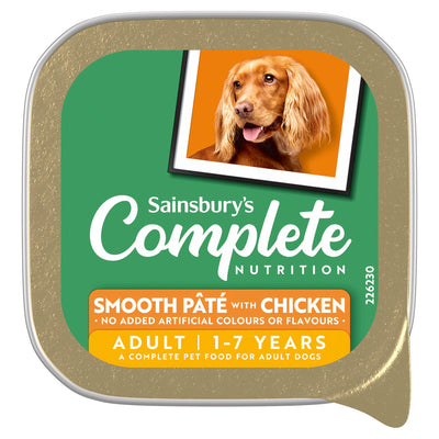 Sainsburys Sainsbury's Adult Dog Food Farmhouse Kitchen Smooth Pate with Chicken 150g- Buy online at McGrocer