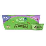 Ella's Kitchen apple cinnamon crumble baby pudding 7 months+ 4x80g, UK version