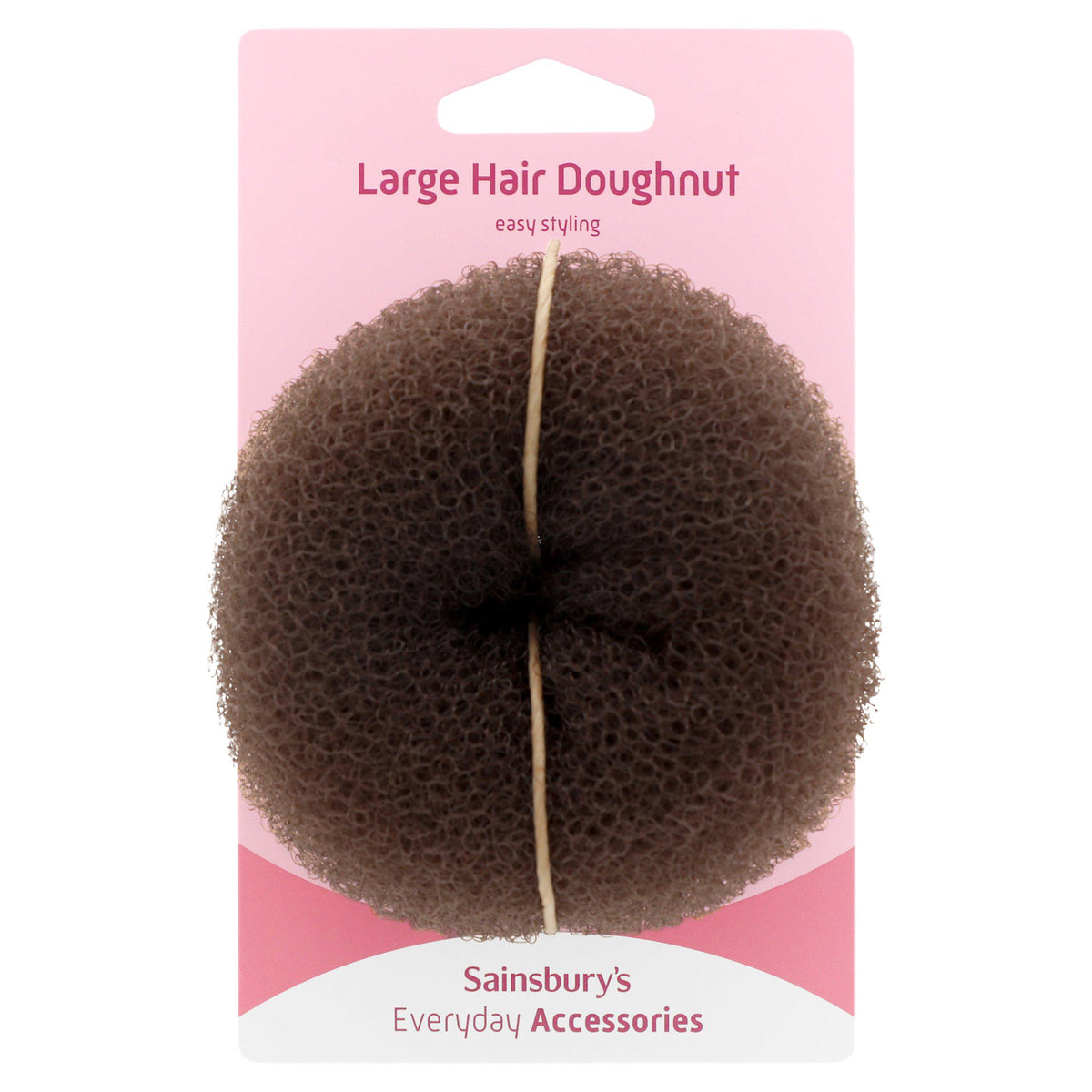 Sainsbury's hair doughnut Large Brunette, UK version
