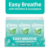 Kleenex Easy Breathe Tissues Pocket Pack 6 x 9 Sheets, UK version