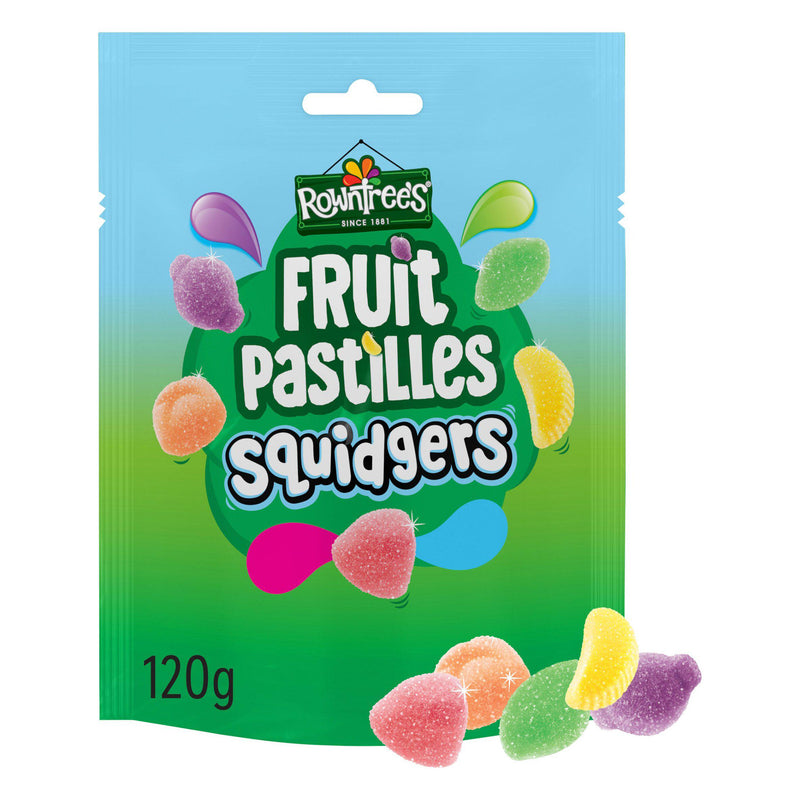 Rowntree's Fruit Pastilles Squidgers sharing bag 120g, imported from the UK
