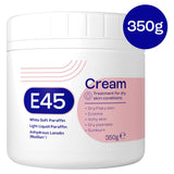 E45 moisturiser cream for dry skin and eczema 350g, UK version