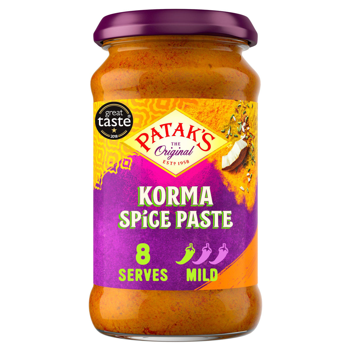 Patak's korma spice paste 290g - British product
