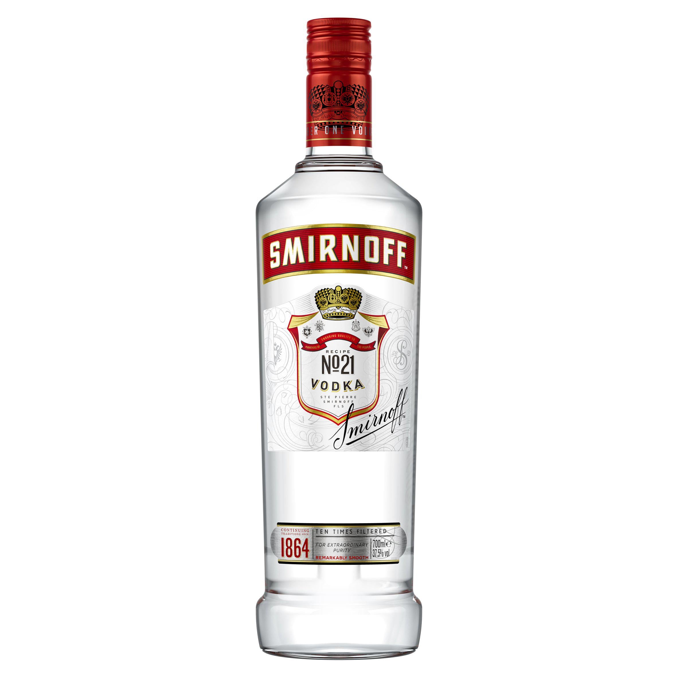 Smirnoff Red Label vodka 70cl, UK version