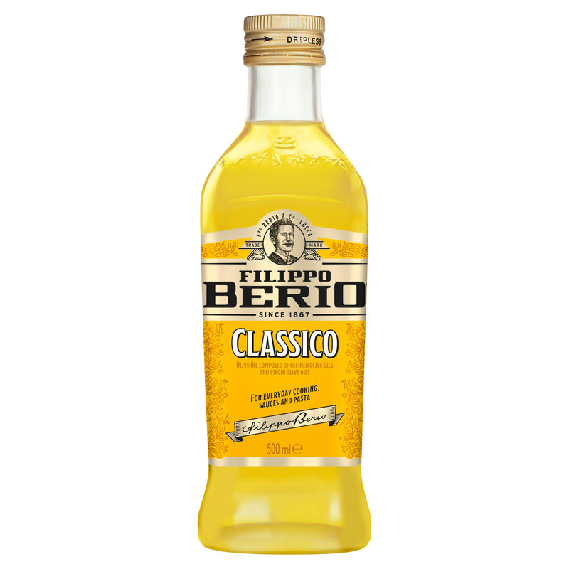 Filippo Berio olive oil 500ml container - British product