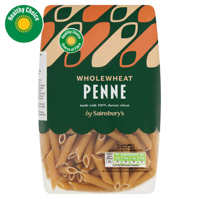 Sainsburys Sainsbury's Wholewheat Penne Pasta 500g- Buy online at McGrocer